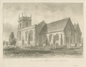 Bradley Kilisesi: sepya çizimi, 1842 by John Buckler