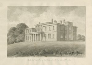 Canwell Hall: sepya çizimi by John Buckler