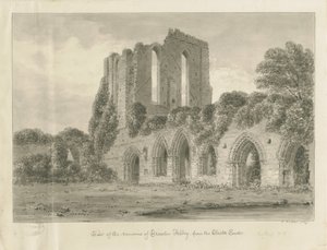 Croxden Abbey: sepya çizimi by John Buckler