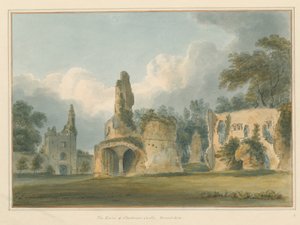 Dorset - Sherborne - Kale Harabeleri, 1802 by John Buckler