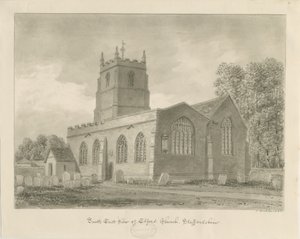 Elford Kilisesi: sepya çizimi, 1838 by John Buckler