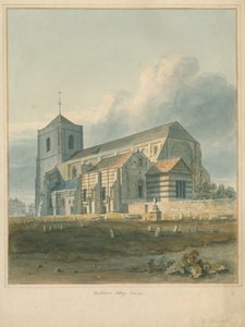Essex - Waltham Manastırı, 1802 by John Buckler
