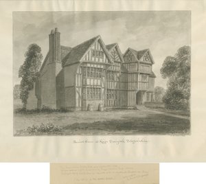 Kingswinford - Bradley Hall: sepya çizimi by John Buckler