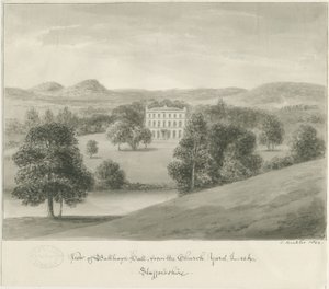 Pırasa - Top Haye Salonu: sepya çizimi, 1844 by John Buckler