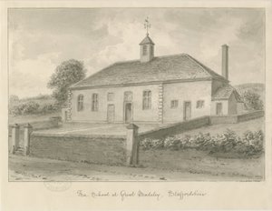 Madeley - Özgür Okul: sepya çizimi, 1840 by John Buckler