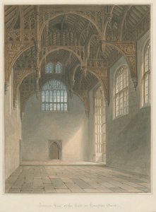 Middlesex - Hampton Court - Salonun İç Mekanı, 1821 by John Buckler