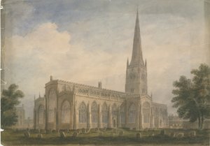 Nottinghamshire - Newark Kilisesi, 1809 by John Buckler