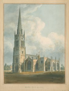 Oxfordshire - Bloxham Kilisesi, 1802 by John Buckler