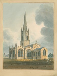 Oxfordshire - Bloxham Kilisesi, 1802 by John Buckler
