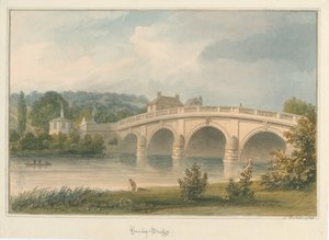 Oxfordshire - Henley on Thames Köprüsü, 1826 by John Buckler