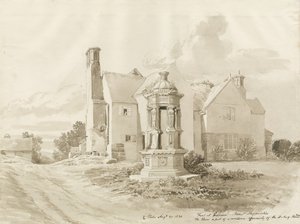 Pathshull - Pepperhill: sepya yıkama çizimi, 30 Ağu 1820 by John Buckler
