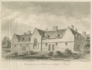 Stafford - Sadaka Evleri: sepya çizimi, 1841 by John Buckler
