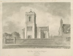 Stafford - Christ Church: sepya çizimi, 1840 by John Buckler