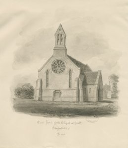Stafford - Tuz Şapeli [St. James"]: sepya çizimi by John Buckler