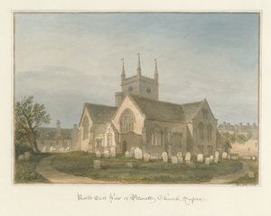 Sussex - Petworth Kilisesi, 1825 by John Buckler