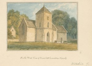 Wiltshire - Berwick Saint Leonard Kilisesi, 1817 by John Buckler