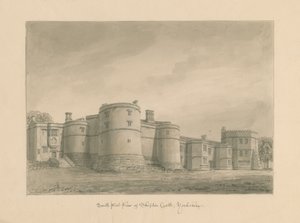 Yorkshire - Skipton Kalesi: sepya çizimi, 1818 by John Buckler
