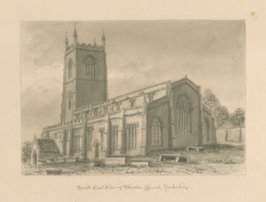 Yorkshire - Skipton Kilisesi: sepya çizimi, 1818 by John Buckler