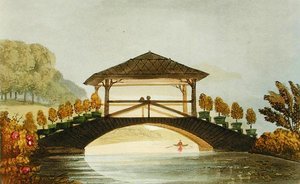 Ackermann's Repository of Arts'tan Rustik Bir Köprü