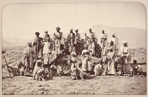 ?Afridi Picket yakın mesafede Jumrood, Khyber ve Rotass?, 1879 dolaylarında by John Burke