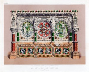 Taş ve Mermer Reredos, 19. yüzyıl.