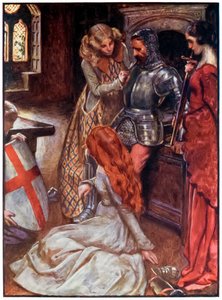 Hacılardan Silahlı Hıristiyan Bu Dünyadan Gelecek Olanlara İlerleme John Bunyan (1628-1688) Çizim Byam Shaw (1872-1919), Hıristiyan Saray