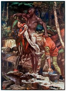 Etiyopyalıyı Hacılardan Yıkamak Aptal ve Zavallı Bu Dünyadan Gelecek Olanlara İlerleme John Bunyan (1628-1688) Byam Shaw (1872-1919), Etiyopya