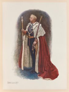 Kral Edward VII taç giyme töreni by John Byam Liston Shaw