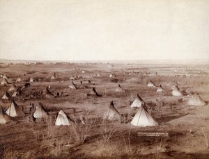 John Grabill tarafından 1891 yılında Lakota Kabile Köyü
