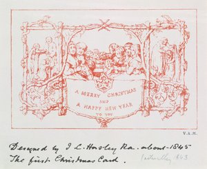 İlk Noel kartı, J.C.Horsley, 1843