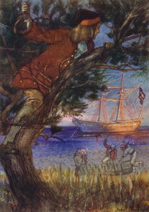 Hazine Adası için İllüstrasyon by John Cameron
