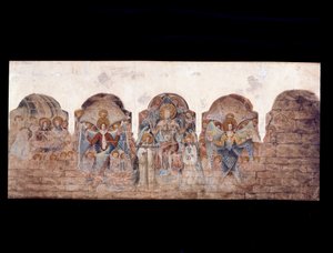 Papaz Evi'ndeki duvar resimlerinin incelenmesi (kağıt üzerine suluboya)