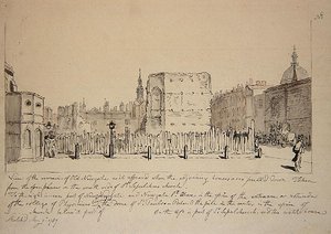 Eski Newgate Hapishanesinin Kalıntılarının Görünümü