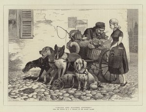 Zincirler ve Kölelik, Anvers (gravür) by John Charles (after) Dollman