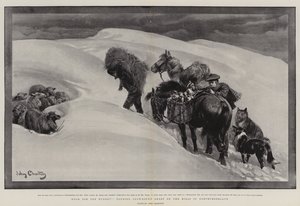 Food for the Hungry, tending Snow-bound Sheep on the Hills in Northumberland  by John Charlton