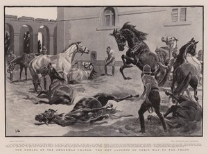 Omdurman Hücumunun Kahramanları, Cepheye Giden 21. Mızraklılar by John Charlton