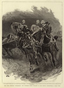 The Royal Military Tournament, the Victorian Horse-Artillery in the Driving Competition, a Sharp Turn 