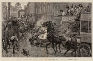 Londra Sokaklarının Durumu, Kaygan Bir Günde Ludgate Hill