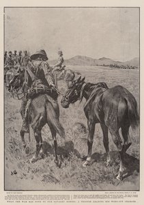 Yıpranmış Şarj Aletini yöneten bir Asker olan Süvari Atlarımıza Savaşın Yaptıkları by John Charlton