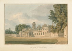 Bedfordshire - Woburn Manastırı, 1824 by John Chessell Buckler