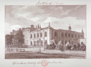 Hayırsever Toplum Kurumuna ait Şapel, London Road, Southwark, Londra, 1827 by John Chessell Buckler