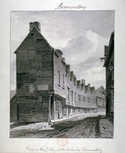 Dockhead Folly, Bermondsey, Londra, 1820 by John Chessell Buckler