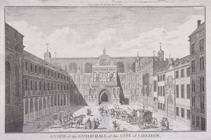 Guildhall, Londra, 1820 by John Chessell Buckler