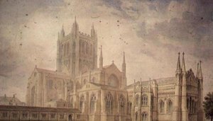 Hereford Katedrali by John Chessell Buckler