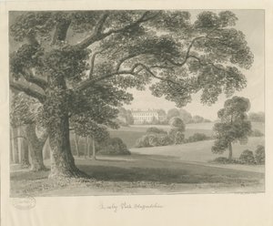 Loxley Park: sepya çizimi, 1841 by John Chessell Buckler