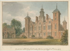 Norfolk - Blickling Salonu, 1820 by John Chessell Buckler
