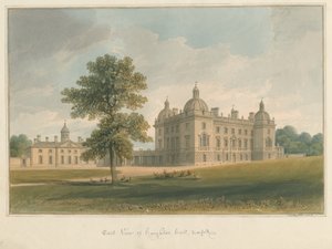 Norfolk - Houghton Salonu, 1826 by John Chessell Buckler