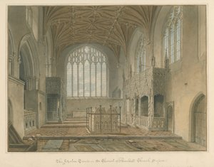 Sussex - Arundel Kilisesi - Fitzalan Mezarları, 1825 by John Chessell Buckler