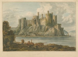 Galler - Carnarvonshire - Conway Kalesi, 1810 by John Chessell Buckler