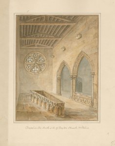 Wiltshire - Boyton Kilisesi - Şapel, 1812 by John Chessell Buckler